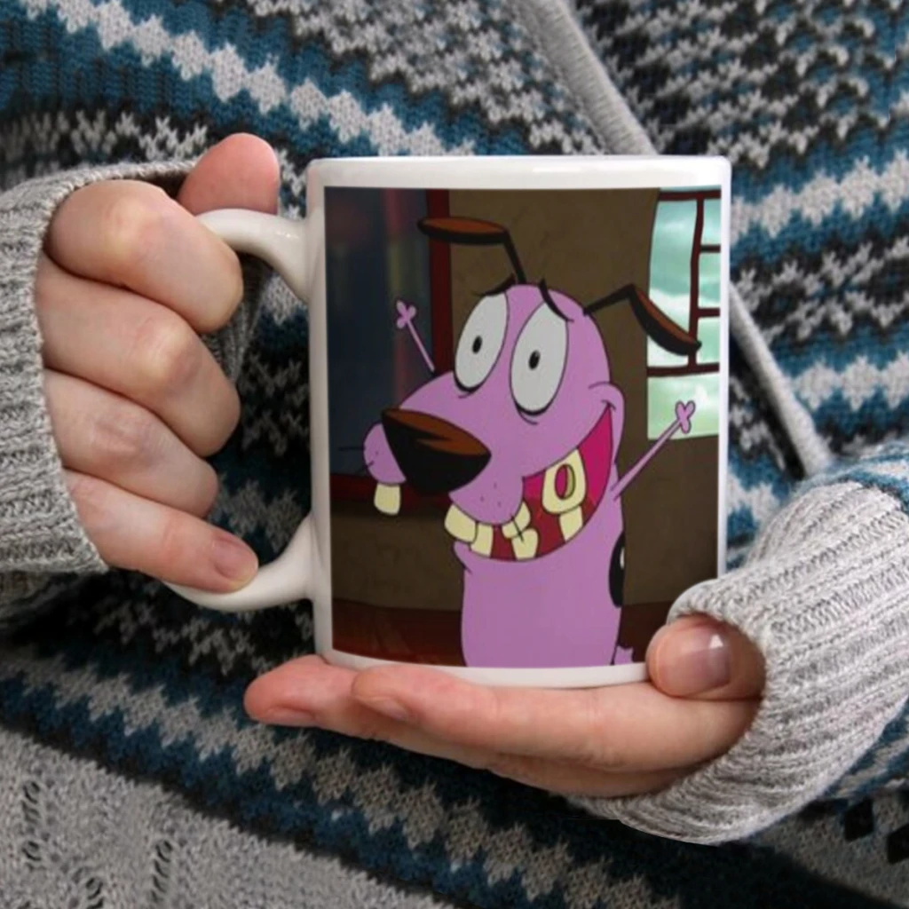 Мультяшная стандартная кружка для послеобеденного чая с собаками 11 унций