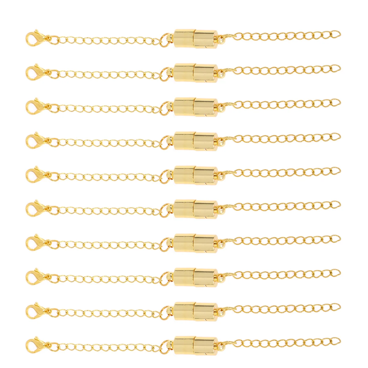 

Extenders Necklace Jewelry Bracelet Clasps Extender Chain Extension Closures Locking Clasp Steel Lock Linker Stainless Layered