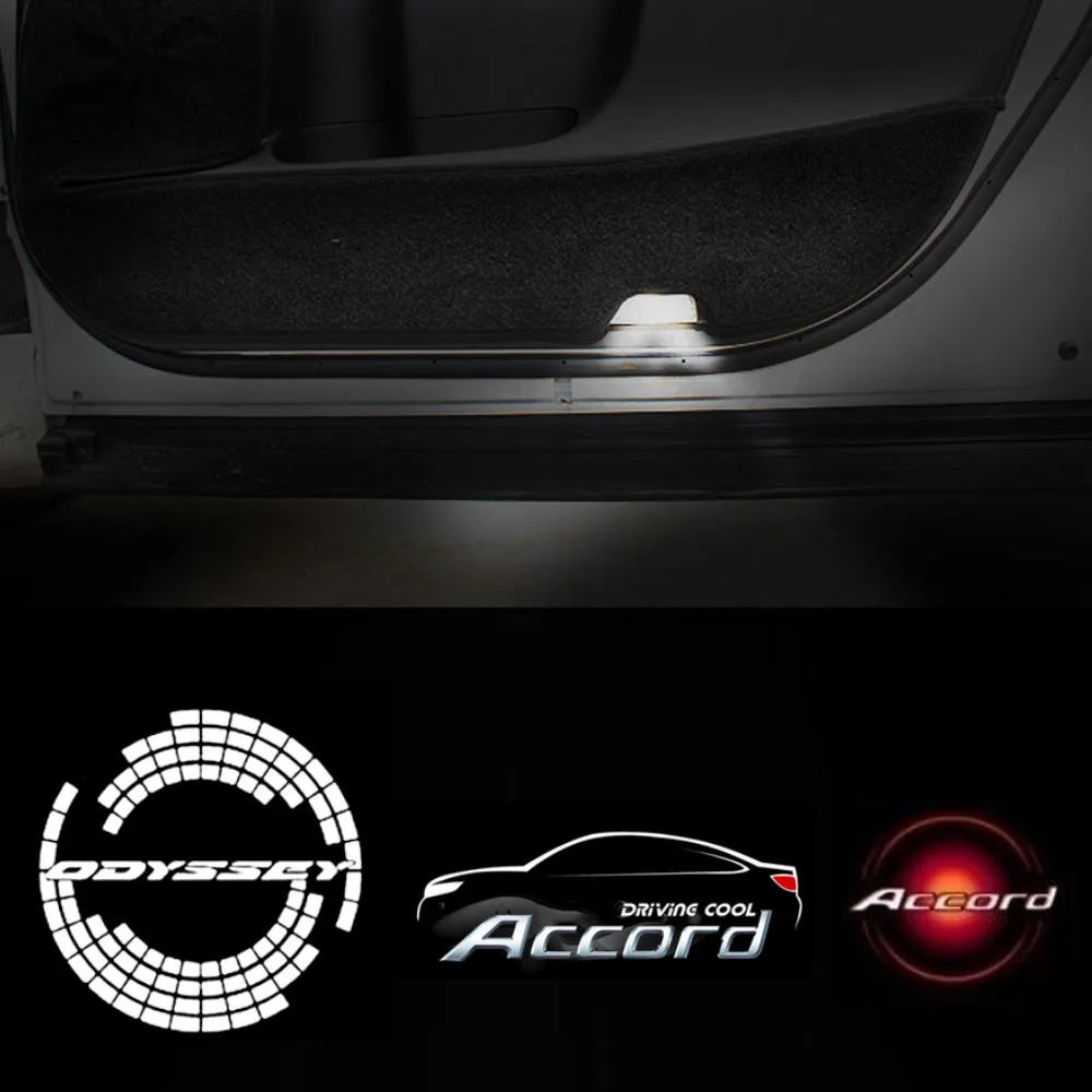 

For Honda Welcome Light CR-Z Accord Logo Light For Honda Accord Odyssey CR-Z TYPE R Hybrid Advanced Sports Honda Car Door Light