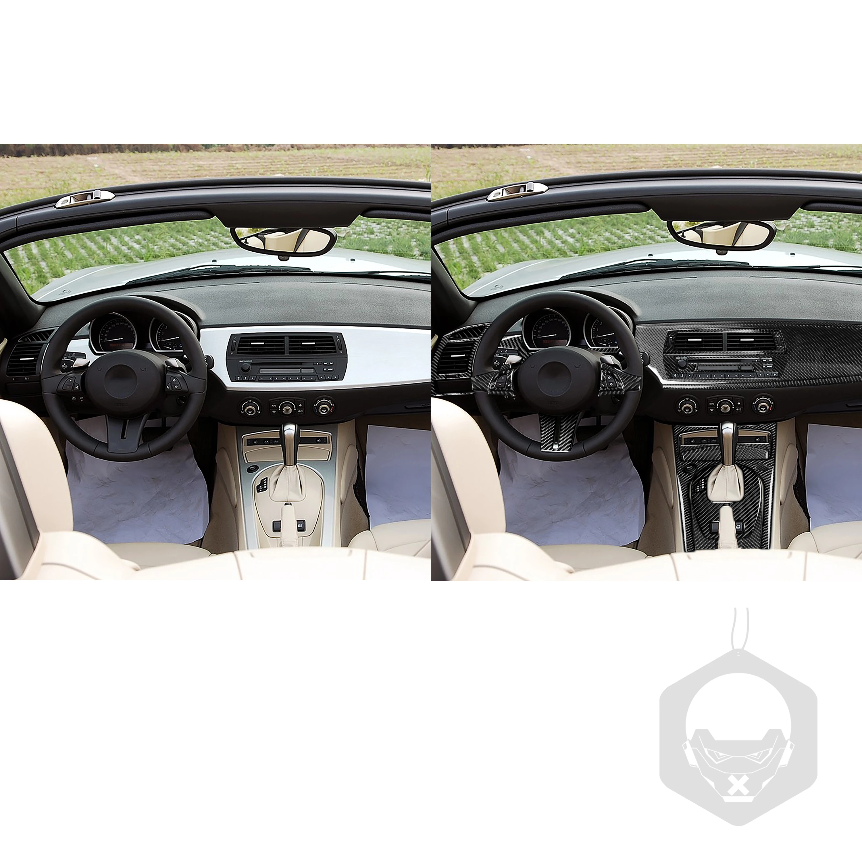 61 шт. для BMW Z4 E85 E86 2003-2008 комплекты из натурального углеродного волокна