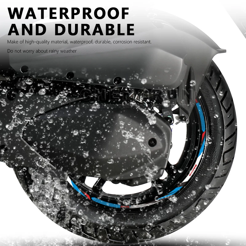 Наклейка на колесо мотоцикла водонепроницаемые наклейки для Sym Joyride 300 аксессуары
