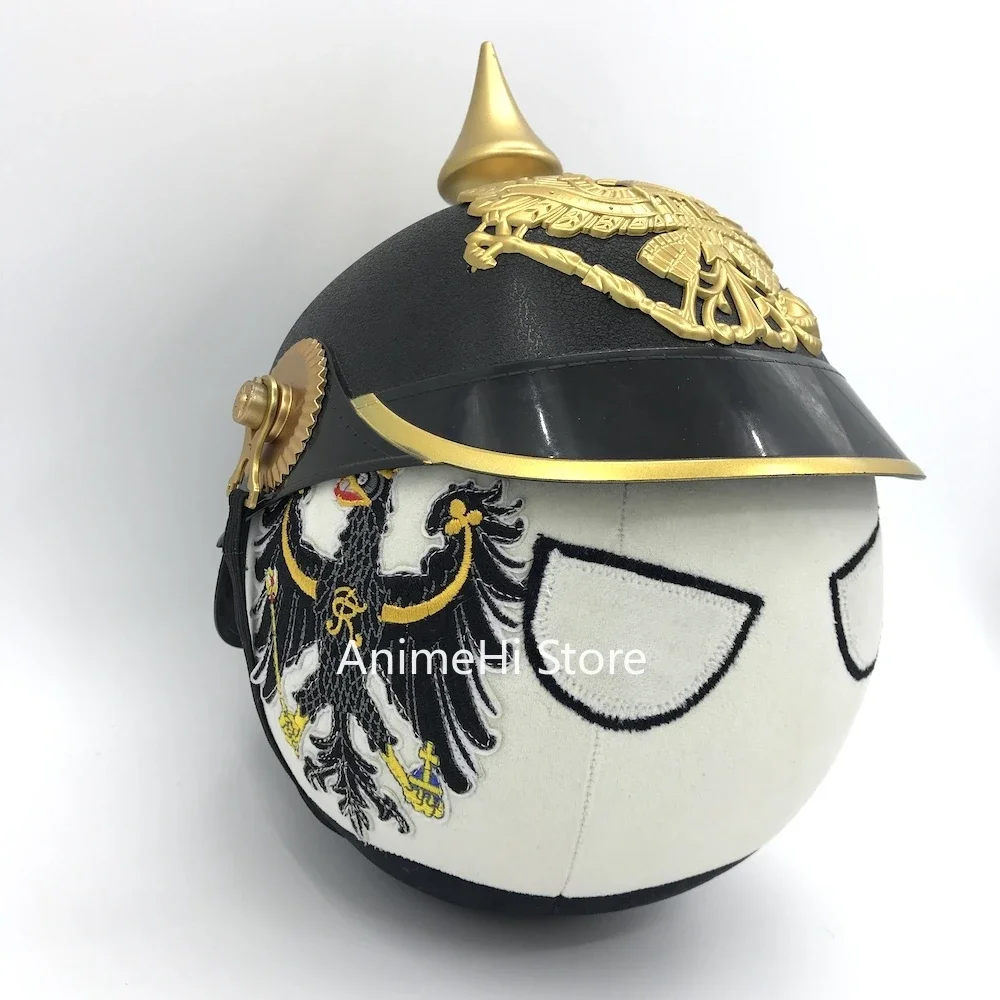 Фото Prussia Ball and Tricorne Pickelhaube The Prussian армейский шлем кукла countryballs плюшевые игрушки для косплея Polandball плюшевая игрушка в подарок №1