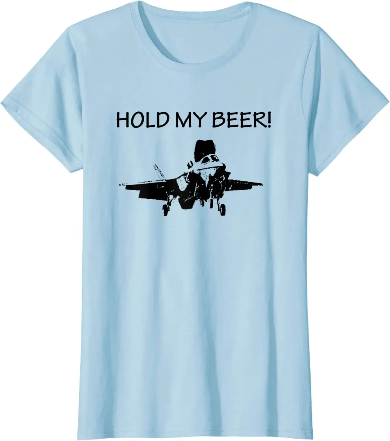 F-35B Lightning STOVL JSF Hold My Beer Военный самолет Мужская футболка с коротким рукавом