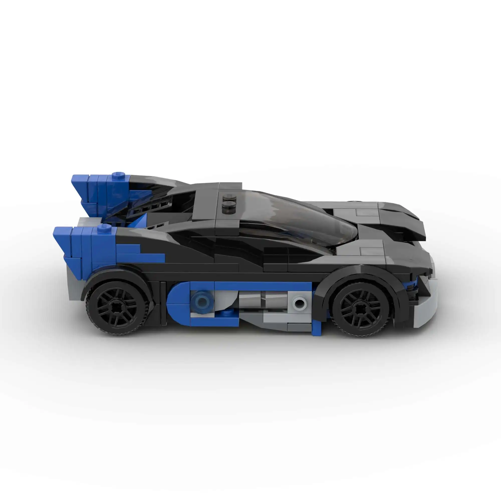 Фото Конструктор MOC DC Batmaner для мальчиков, супергерой, гоночный спортивный автомобиль, скоростной чемпион, гонщик, креативные Конструкторы для гаража №4