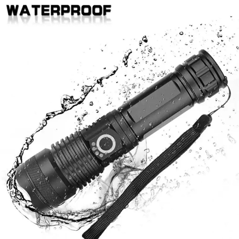 

Powerful Super Bright P50 Led Flashlight UCB Rechargeable Torch Waterproof Lamp Large Capacity Lithium Battery For Outdoor
