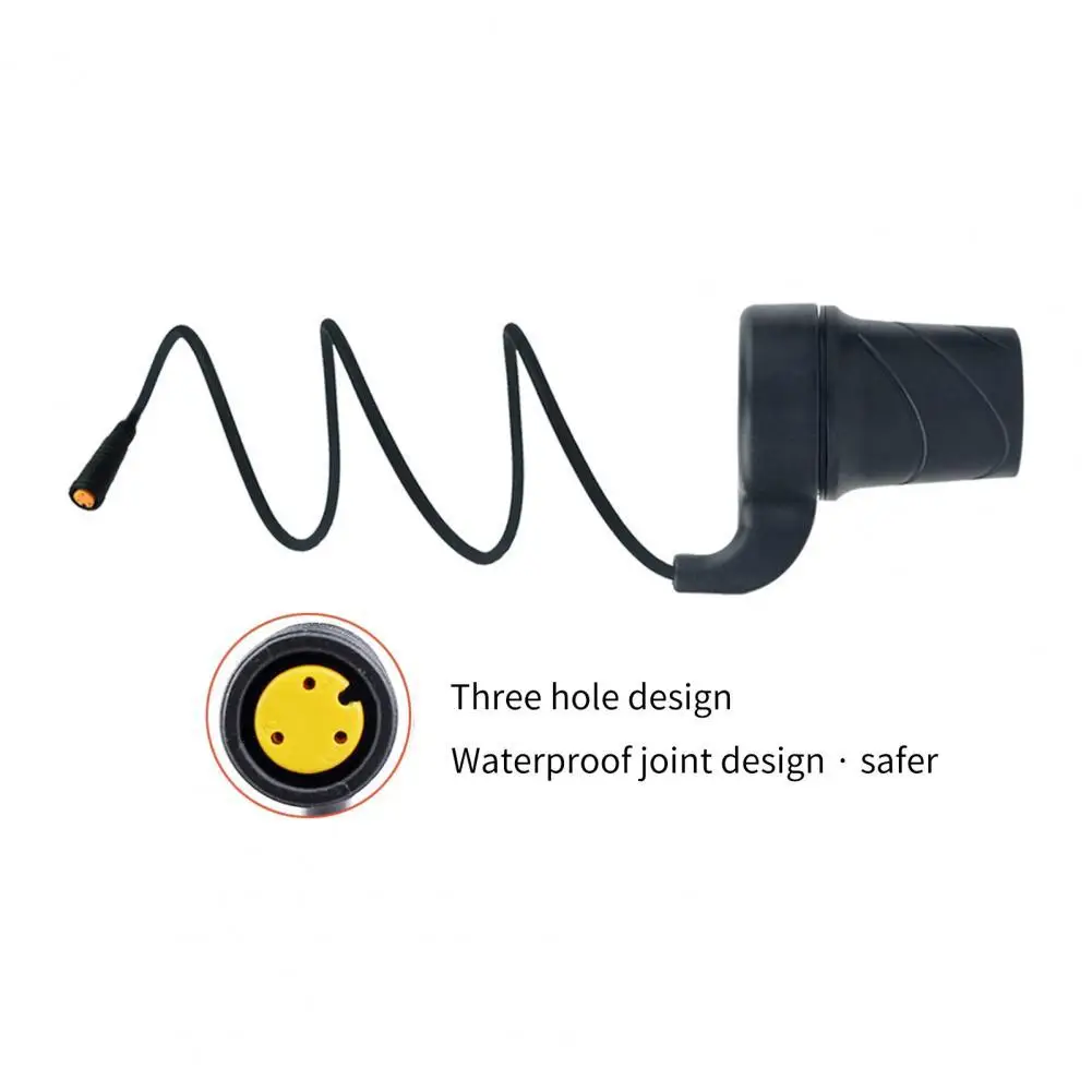 

Black High-quality Three Hole Design Half Throttle Handle Bike Part Half Throttle Grips Accurate for Cycling