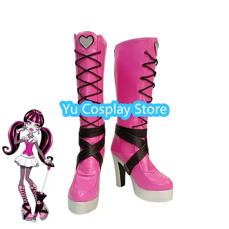 Косплей ботильоны Draculaura из искусственной кожи
