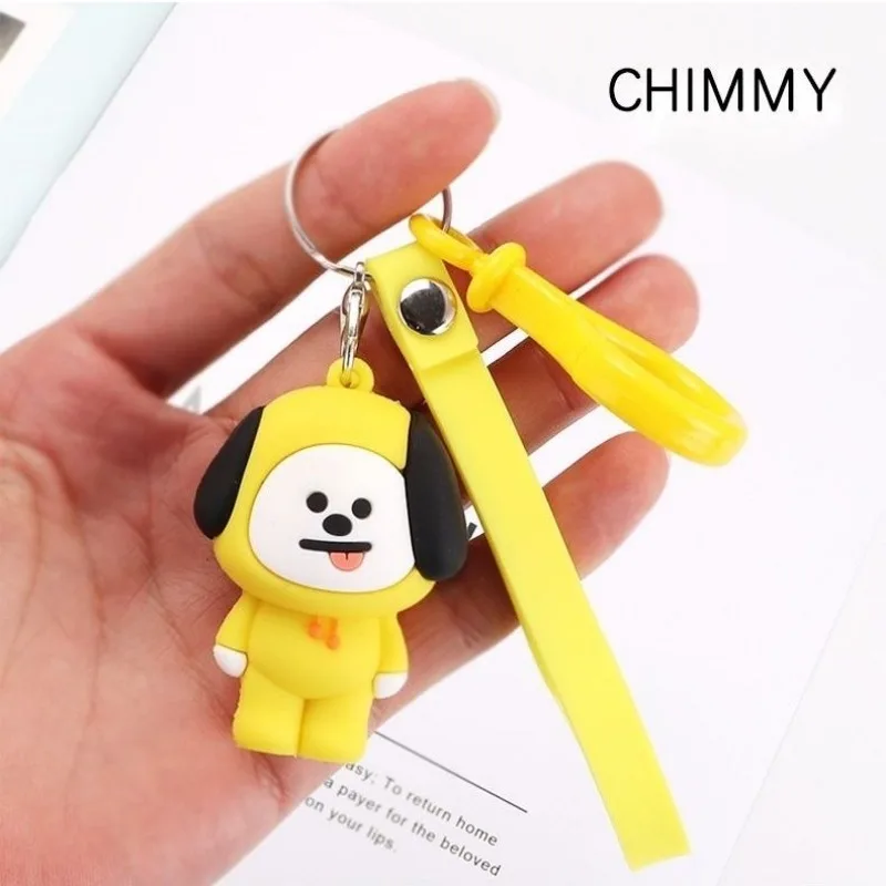 Фото Аниме Bt21 7 см Kpop мини-фигурка куклы украшения брелок Kawaii TATA CHIMMY креативные настольные аксессуары праздничные подарки №4
