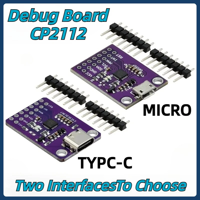 Плата отладки CP2112 Интерфейс TPYC-C MICRO-USB USB-модуль связи I2C для Arduino