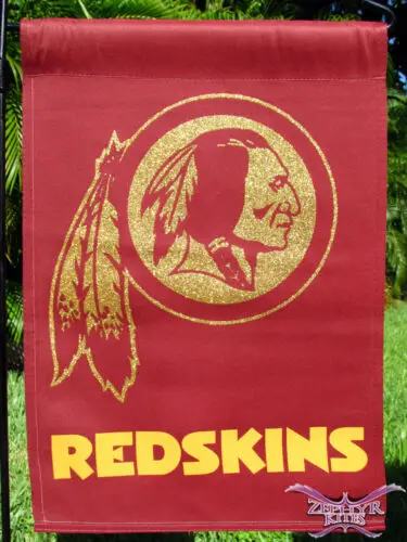 Винтажный садовый флаг Washington Redskins двусторонний 12 x 18 дюймов официально