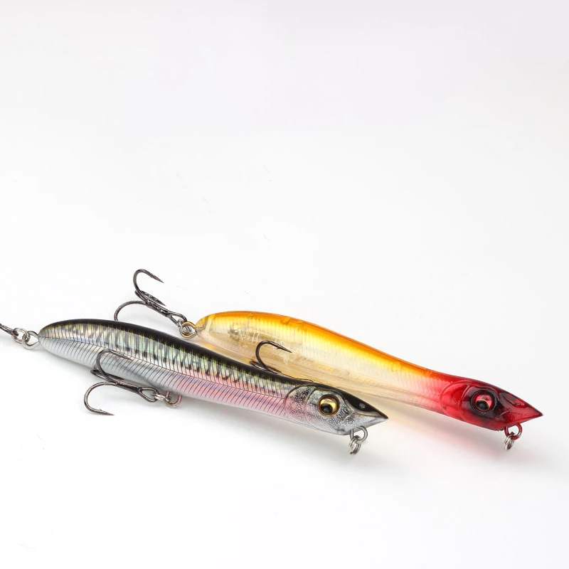 Фото LETOYO Рыболовная приманка Pencil Lure 105 мм 10,6 г, поверхностный поппер для ловли на деликатную проводку, плавающая искусственная приманка-карандаш №5