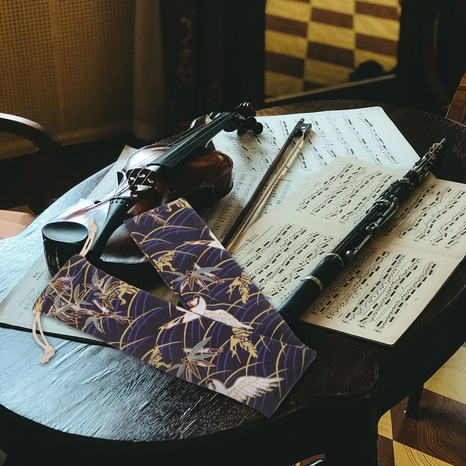 4-х шт. сумка для хранения сопрано переноски флейты органайзер кларнета