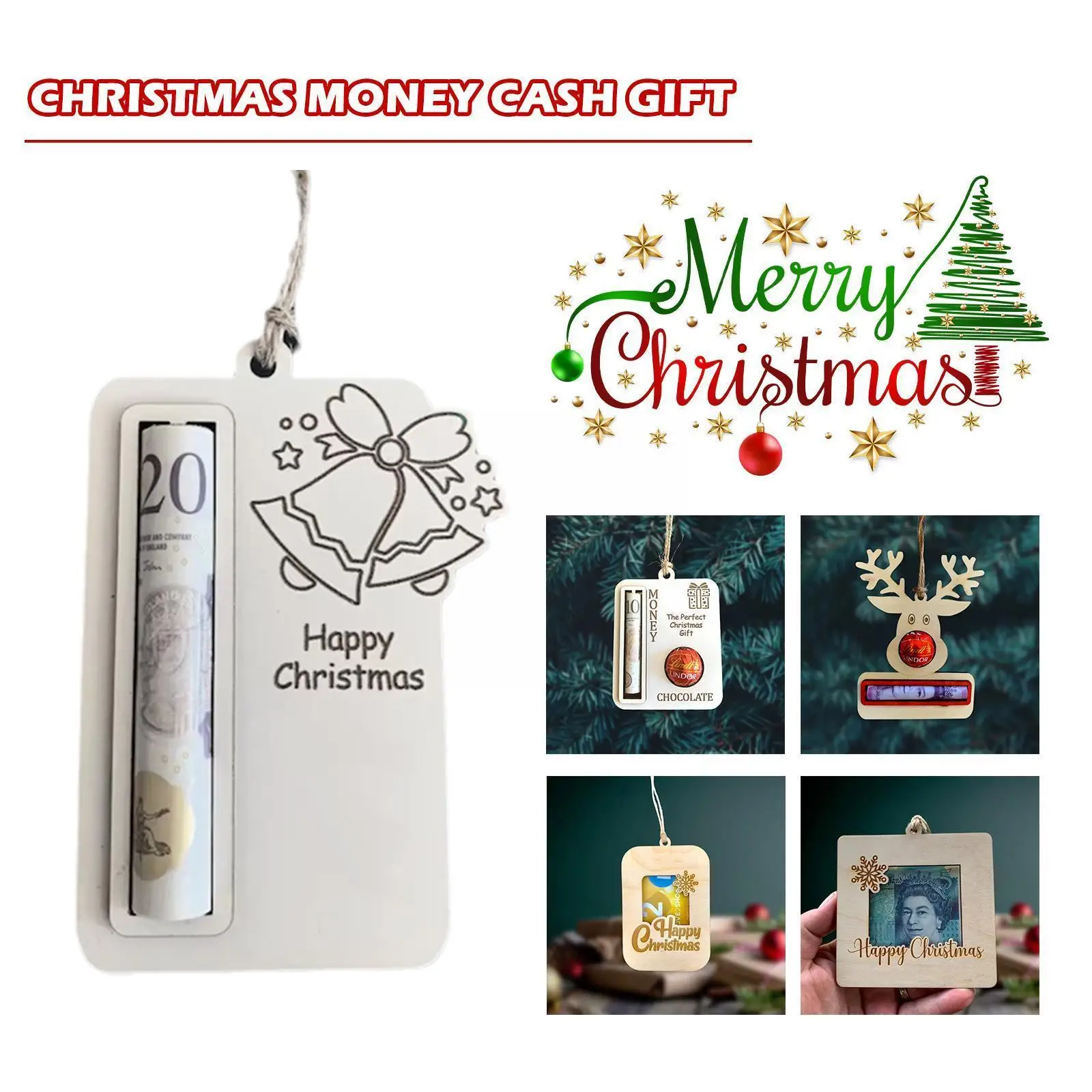 

Christmas Gift Cards Christmas Money Cards For Cash Gift 1Pc Christmas Greeting Card Holder Santa Elk Snowman Penguin Money S1S2