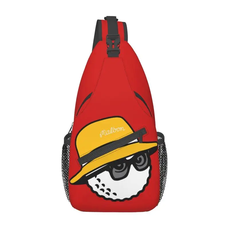 

Luxury Malbons Golf Sling Crossbody Backpack Men Custom Shoulder Chest Bag for Travel Hiking Daypack