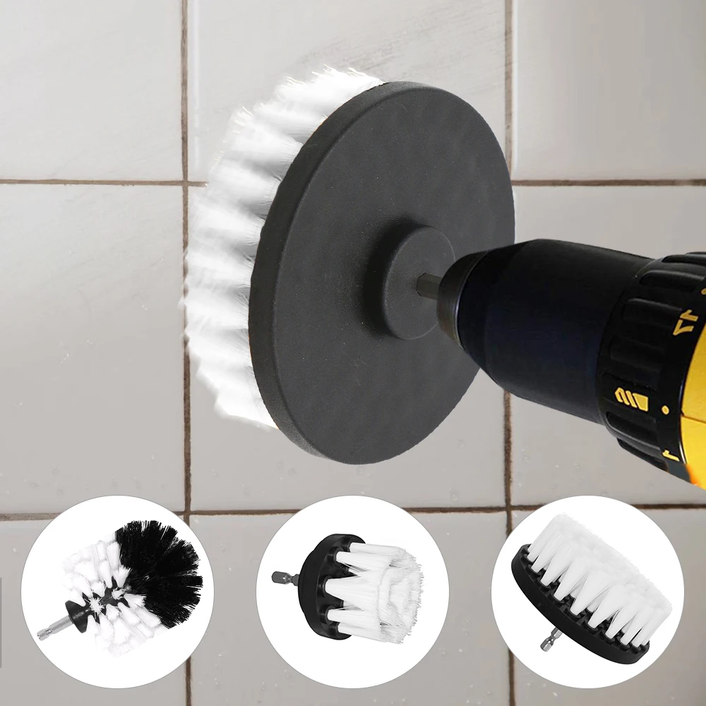 

Car Wheel Furniture Cleaning Drill Brush Car Polisher Detailing Tire Washing Soft Bristle Drill Brush Home Toilet Cleaning Tools