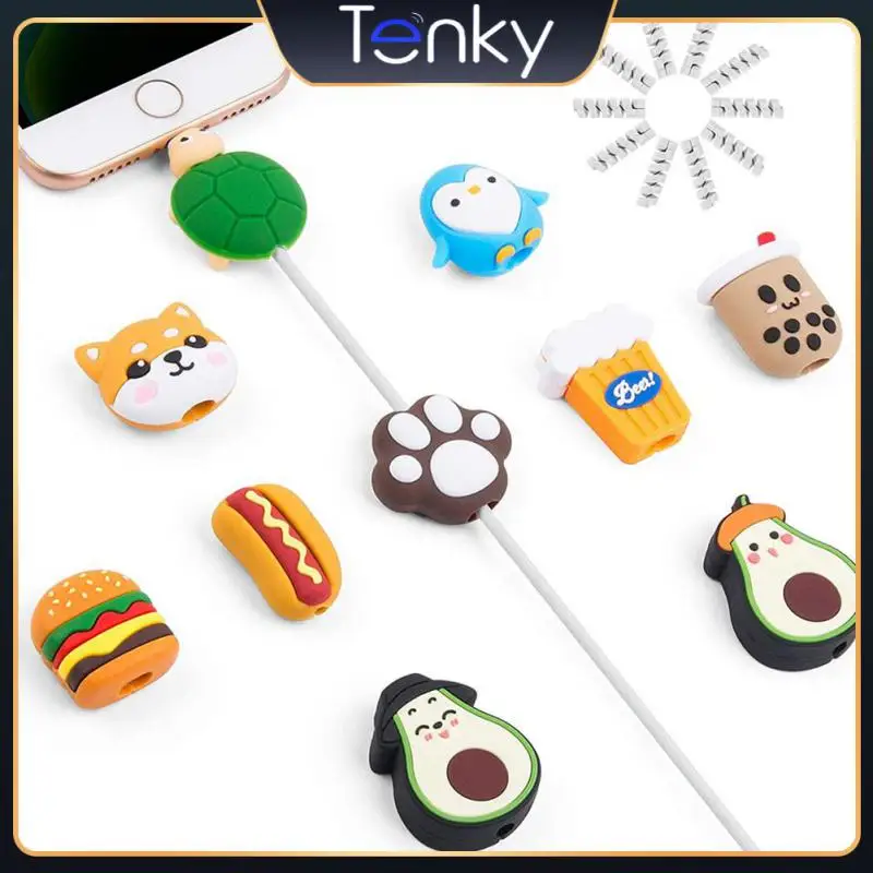 

Mini Prevent Breaking Protective Sleeve Portable Cable Winder Cover Cute Data Line Cord Protector Charging Cable Accessories