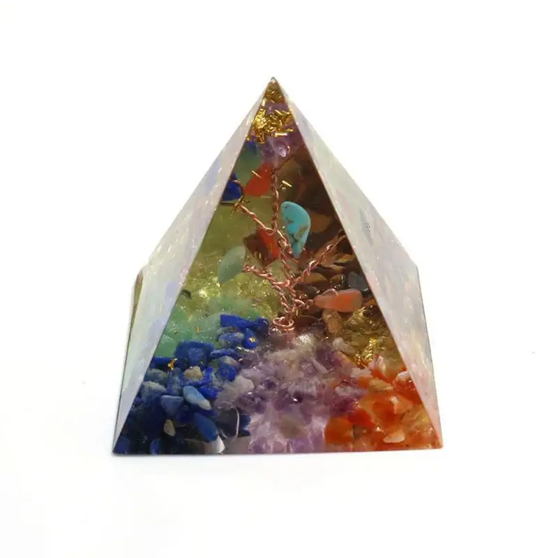 

Home Decoration Orgonite Energy Pyramid Aura Divination Supplies Yoga Meditation Ornaments Resin Craft Protection Lucky Stone