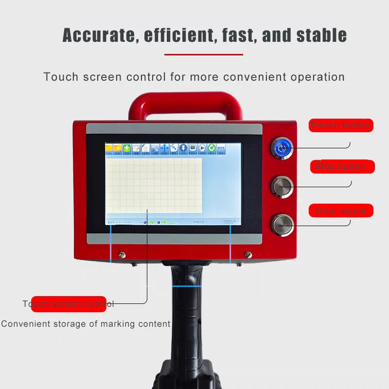 Легко перемещается маленькая хорошо упакованная портативная маркировочная