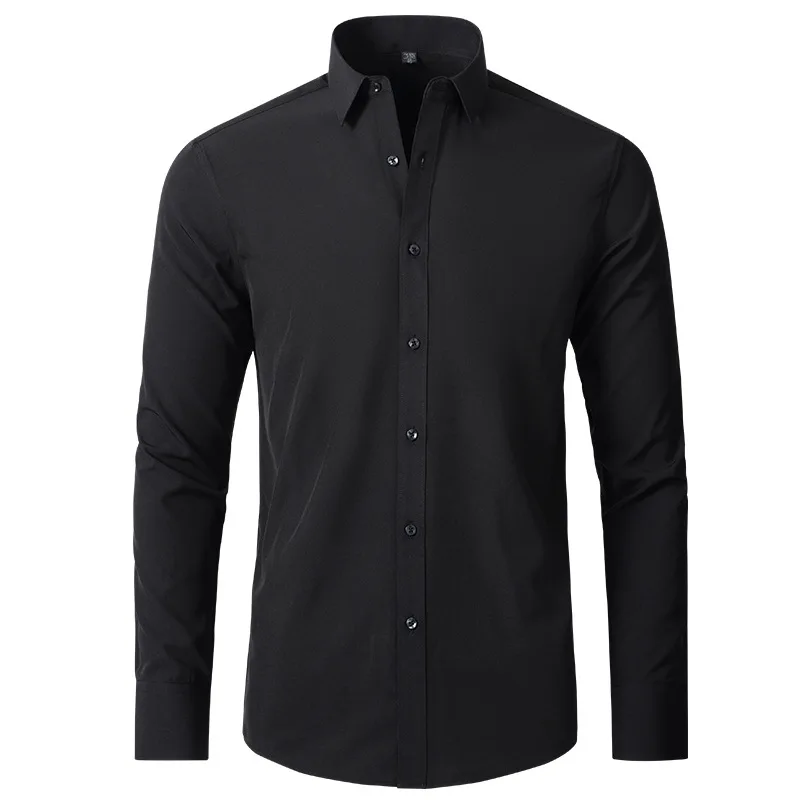 High Quality Shirts for Men Clothing Camisa Masculina Blusas Ropa Camisas De Hombre Chemise Homme Elastic Long Sleeve Blouses images - 6