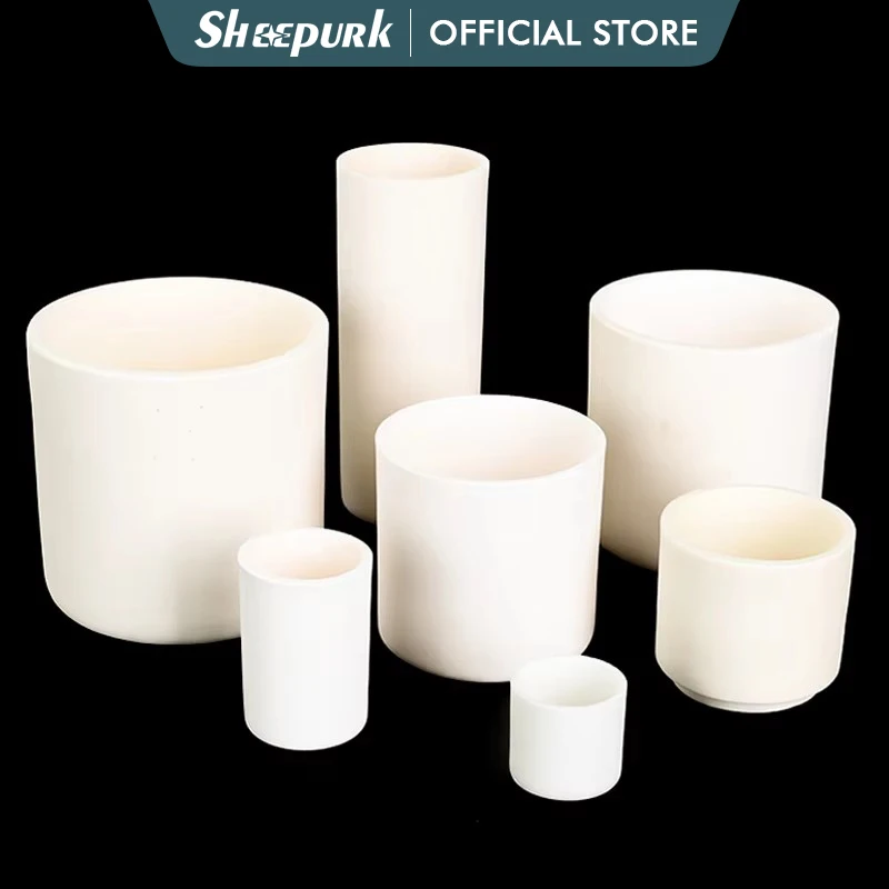 99% глиноземный цилиндрический тигель (термостабильность 1600-1750 ℃)