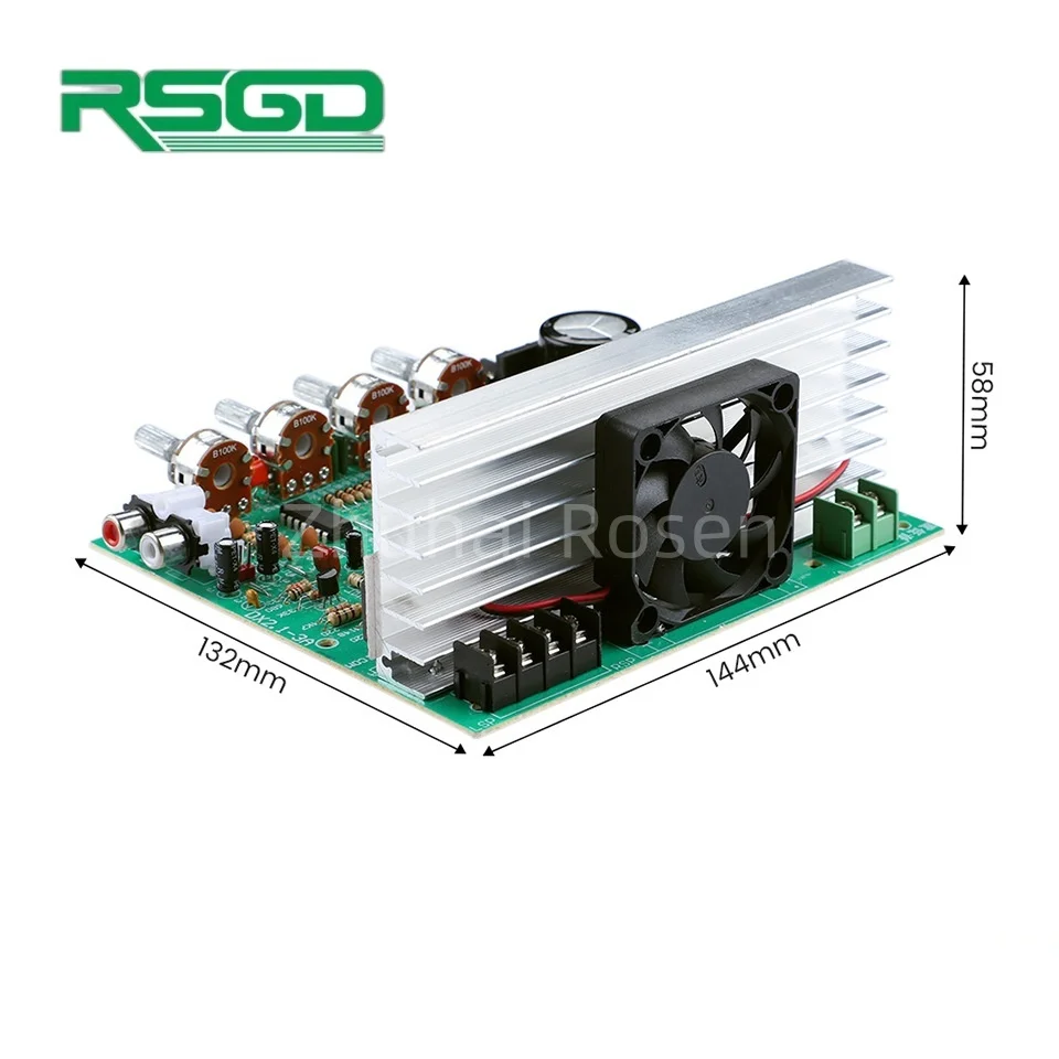 Аудиоусилитель платы для сабвуфера DX 2.1 канала 240 Вт