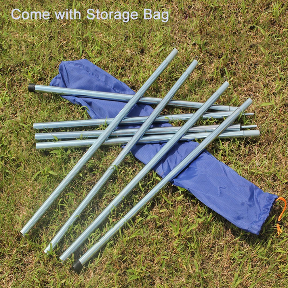 

2PCS Canopy Support Rods Sun Shelter Pole Outdoor Tent Rods Canopy Tarp Poles Camping Sun Shelter Sticks Tent Accessories