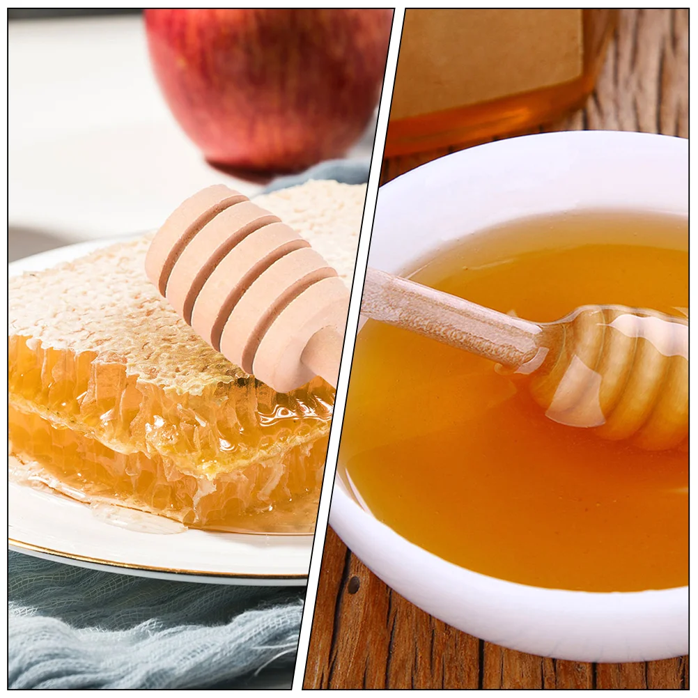 12 шт. деревянные палочки из натурального дерева банка для меда мешалка палочка