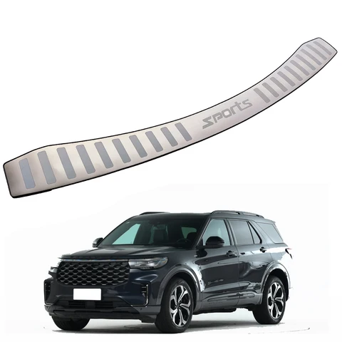 Автомобильные аксессуары, защита заднего бампера для Ford Explorer 2013 2014 2015 2017, Накладка на порог из нержавеющей стали, отделка багажника