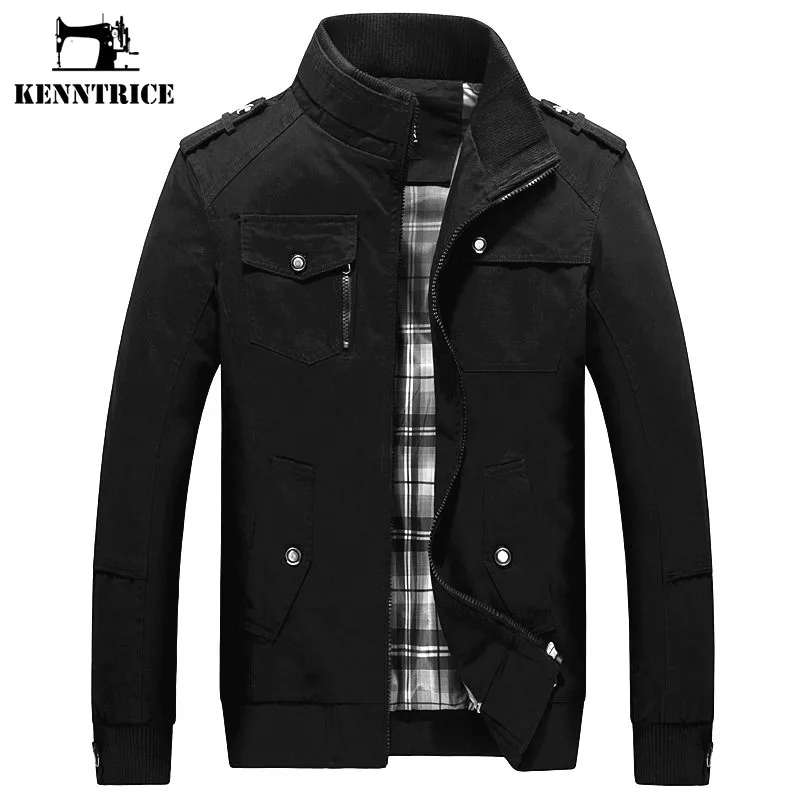 

Kenntrice 2022 Spring Autumn New Men Light Jackets Slim Fit Cotton Mens Fashion Clothing Trend Wild Streetwear Coat Plus Size