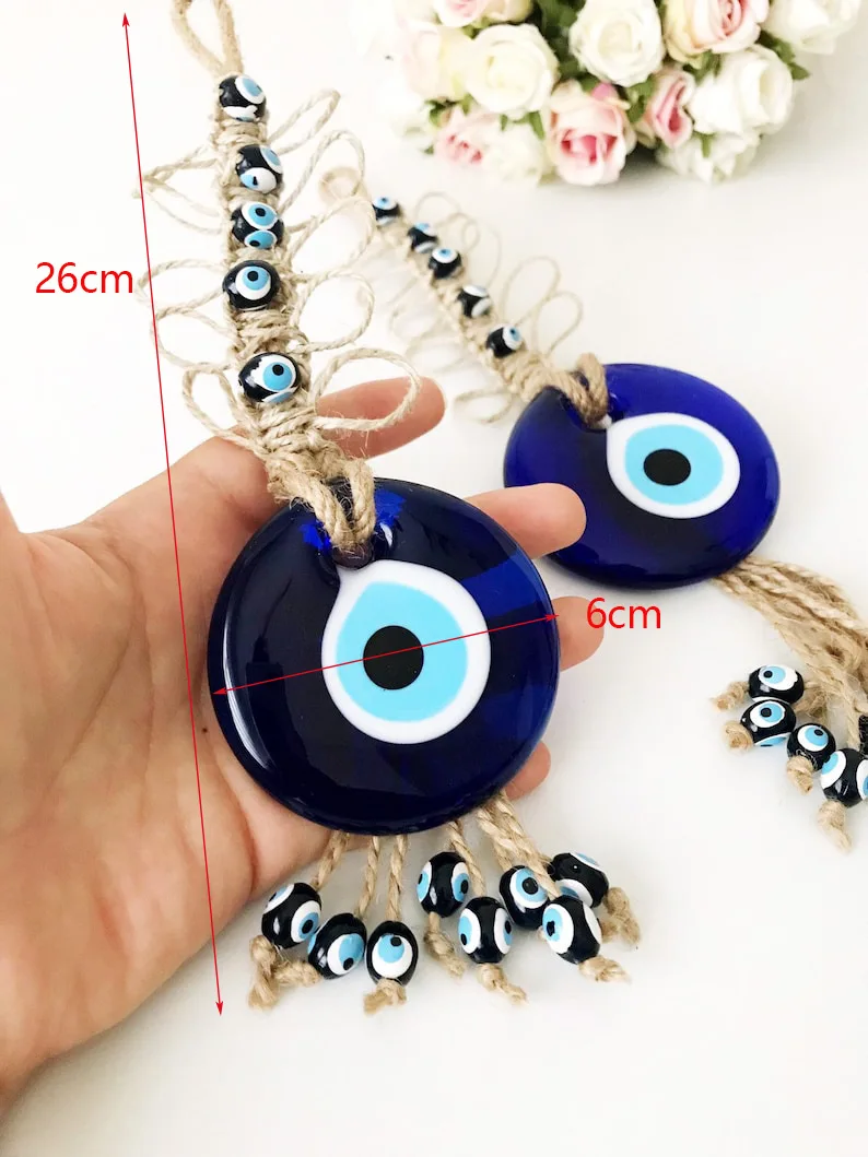 Женская ветряная колокольчик с подвесками ручной работы подвеска в виде синих