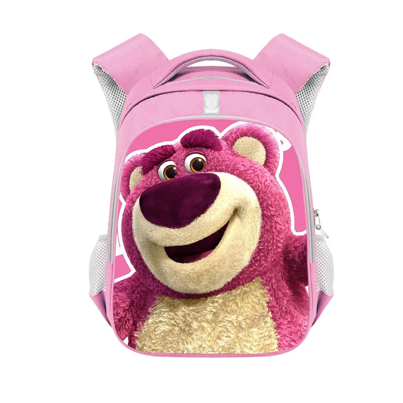 Disney Bag Strawberry Bear Children Backpack Student Large Capacity Backpack Fashion Cute Cartoon Backpack Girls Large Backpack