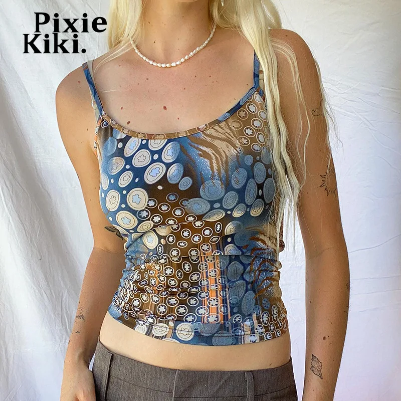 PixieKiki Indie Y2k Crop Tops Aesthetic 