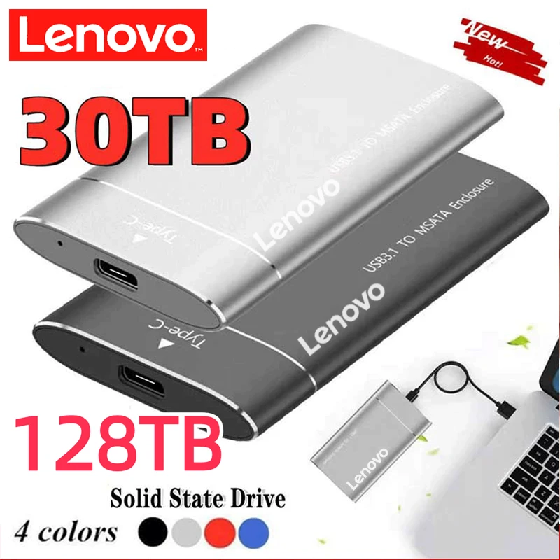

Lenovo External HDD USB 3.1 Type-C 500GB Portable Removable SSD 16T 10T 8T Expansion Upgrade High SpeedHard Disk Storage Devices