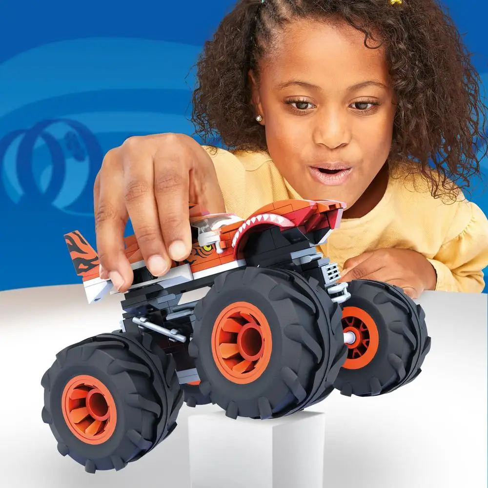 Конструктор Mega Construx Hot Wheels Монстр-трак Тигровая акула GVM26 | Игрушки и хобби
