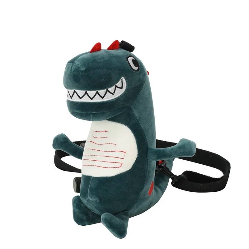 

Cute Dinosaur Plush Bag Children Plush Backpack Travel Cartoon Dinosaur Stuffed Animal Toy Cross Shoulder Bag Doll for Kids Gift