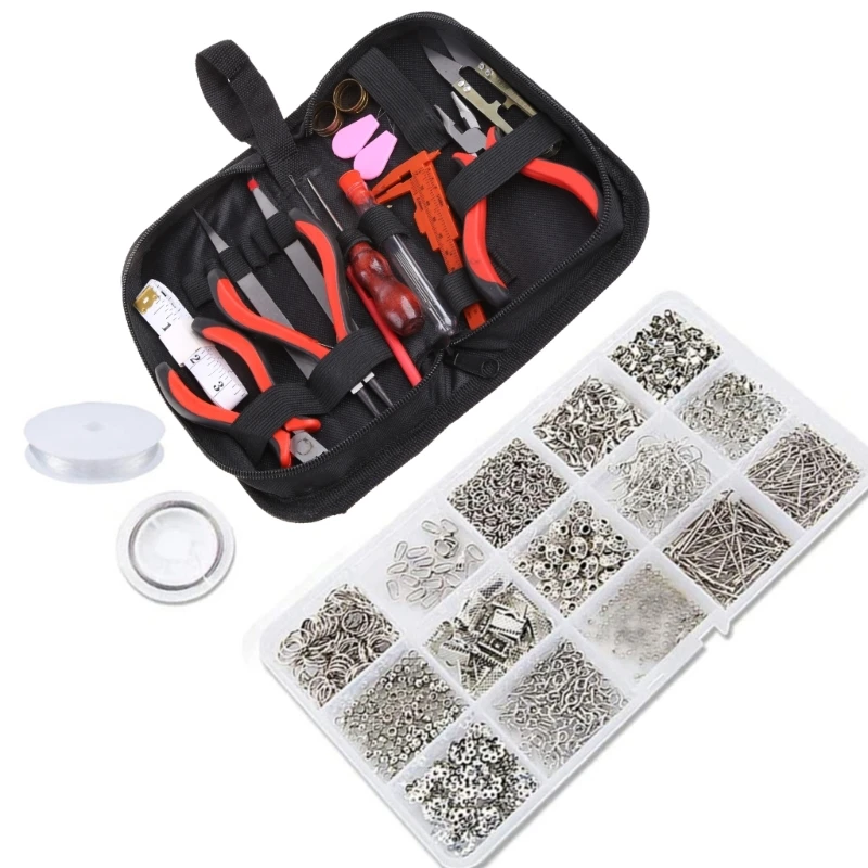 

Jewelry Making Tools with Jewelry Making Supplies Kit Jewelry Wires and Jewelry Findings for Jewelry Repair and Beading