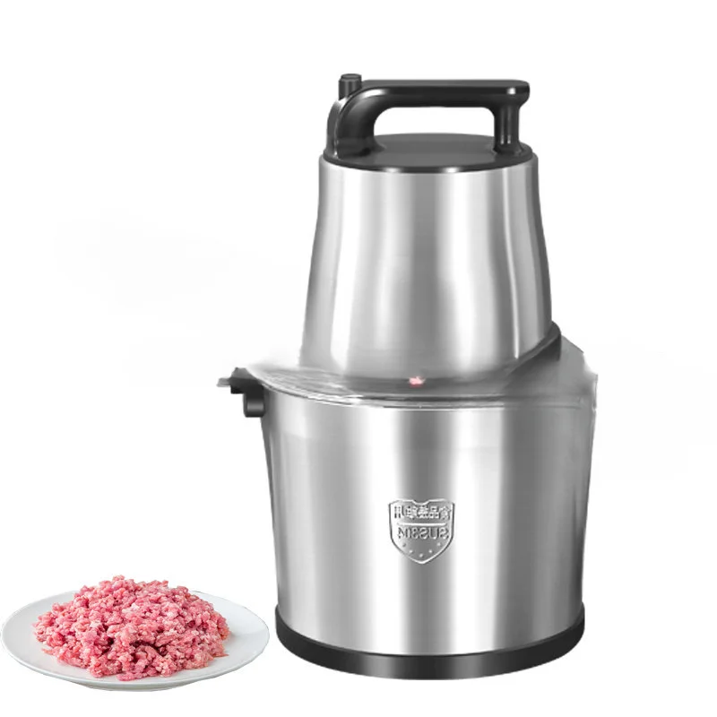 

10L 6L Electric Meat Grinder Kitchen Chopper Mincer Stainless Steel Garlic Vegetable Blender Mixer Baby Food Processor