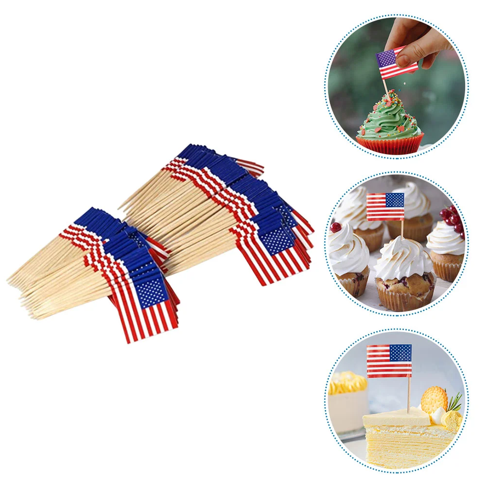 200 шт. бумажный стаканчик с американским флагом декоративные наборы для еды