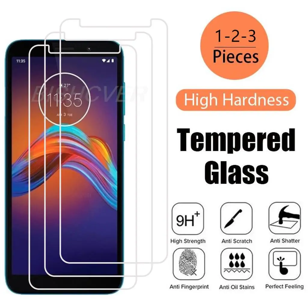 

For Motorola Moto E6 Play Tempered Glass Protective On XT2029, XT2029-1 5.5Inch Screen Protector Phone Cover Film