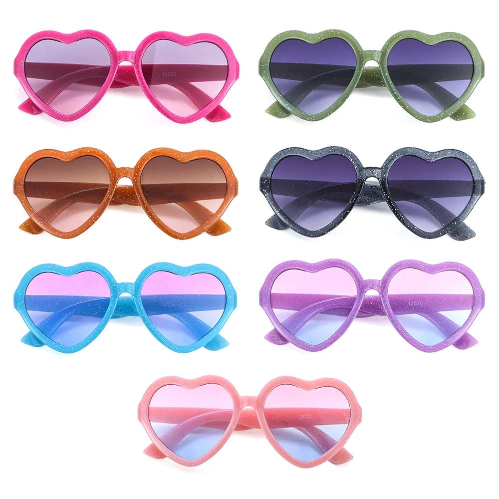 

Детские солнцезащитные очки с кристаллами в форме сердца, солнцезащитные очки для малышей, винтажные очки конфетных цветов в форме сердца, ...