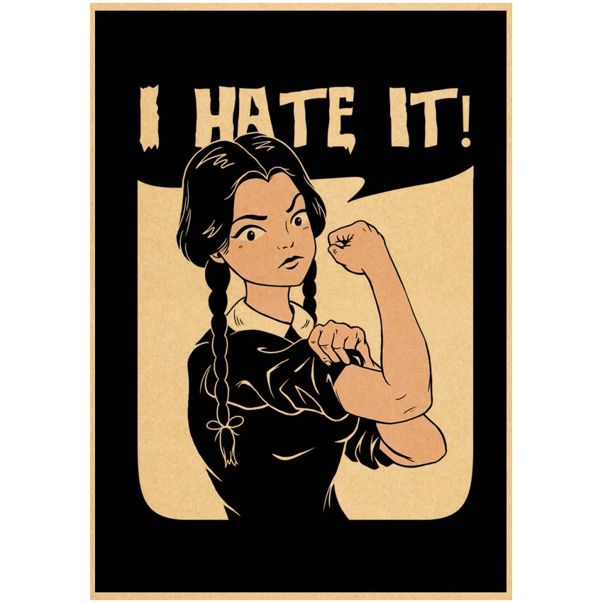 Среда addam Terror американская ТВ-игра постер из крафт-бумаги ретро-комната украшение