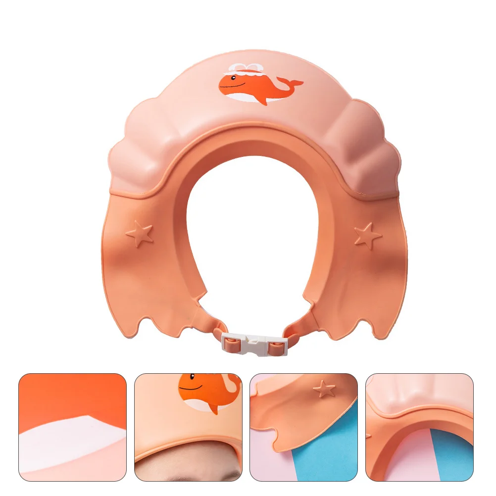 Baby Shower Adjustable Hair Wash Hat Newborn Infant Ear Protection Hat