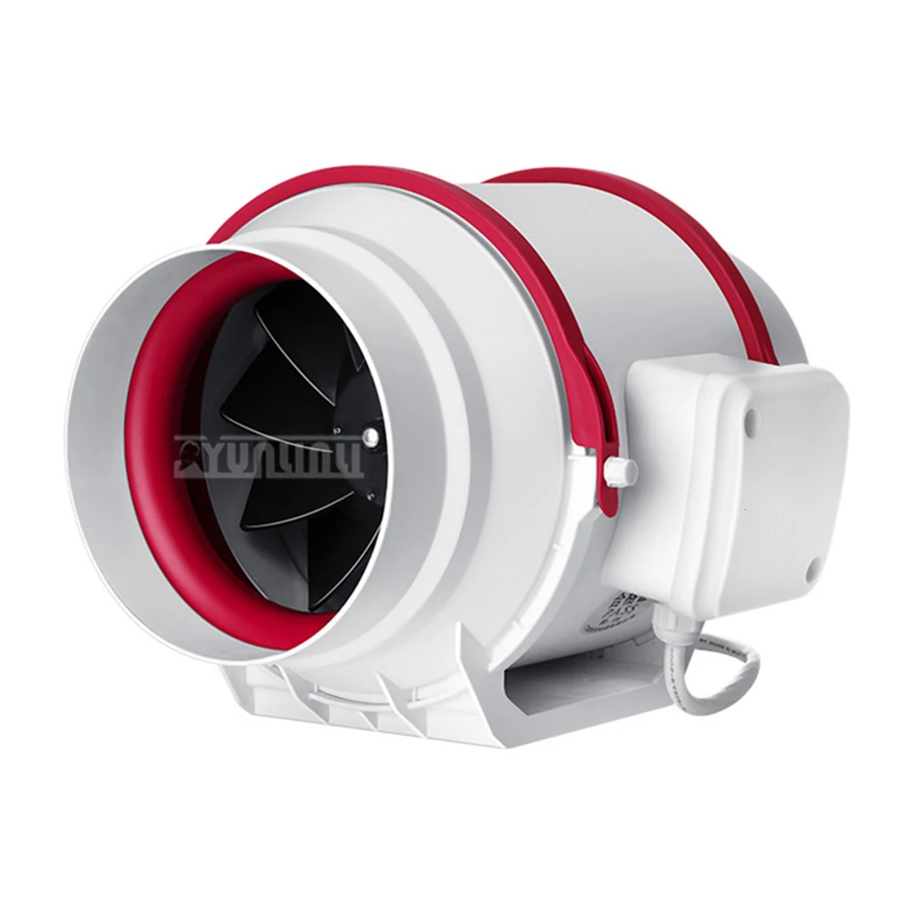 Бытовой мощный вытяжной вентилятор Бесшумный канальный Угловое разряднование