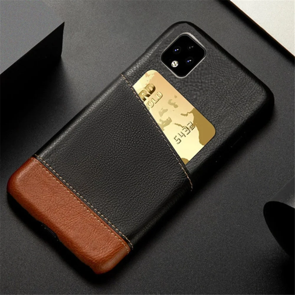 

For Google Pixel 4 Case Card Slot Holder Mixed Splice PU Leather Cover For Google Pixel 4A 4G 5G Case For Pixel 4 XL 4xl Pixel4