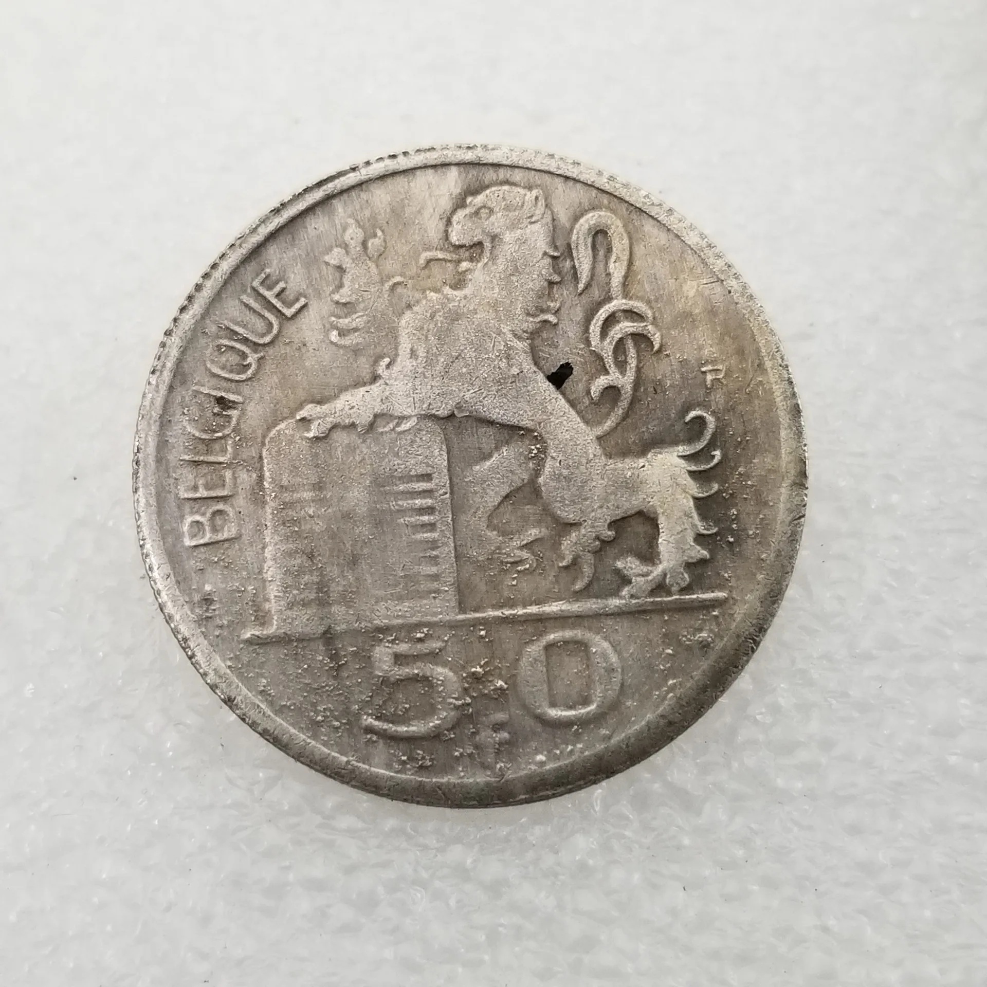 

Бельгия 1950 год 20F золотые и серебряные монеты домашний Декор Монета на удачу Волшебные коллекционные монеты оригинальная медаль монеты рож...