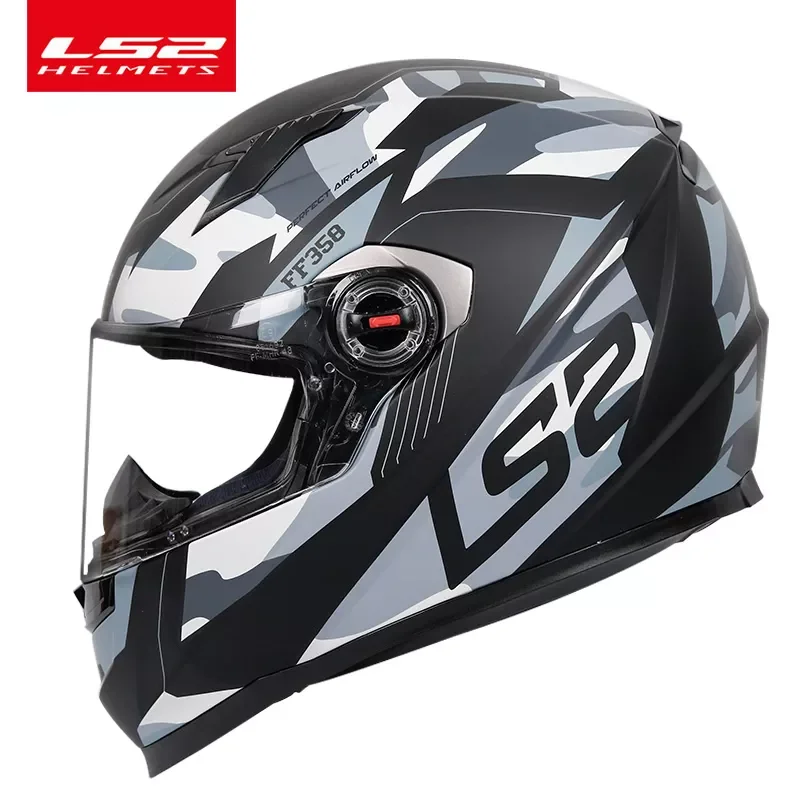 

NEW2023 LS2 Clown full face motorcycle helmet ls2 FF358 motocross racing man woman casco moto casque ECE Approved