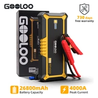 gooloo 4000a jump starter 26800mah portable power bank charger 12v auto starting device emergency car battery starter