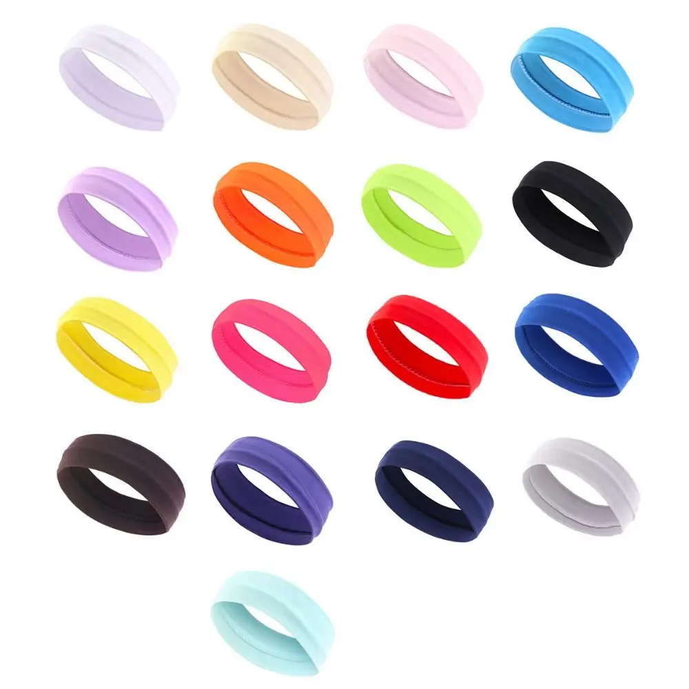 Эластичная летняя повязка на голову для фитнеса бега танцев нескользящие