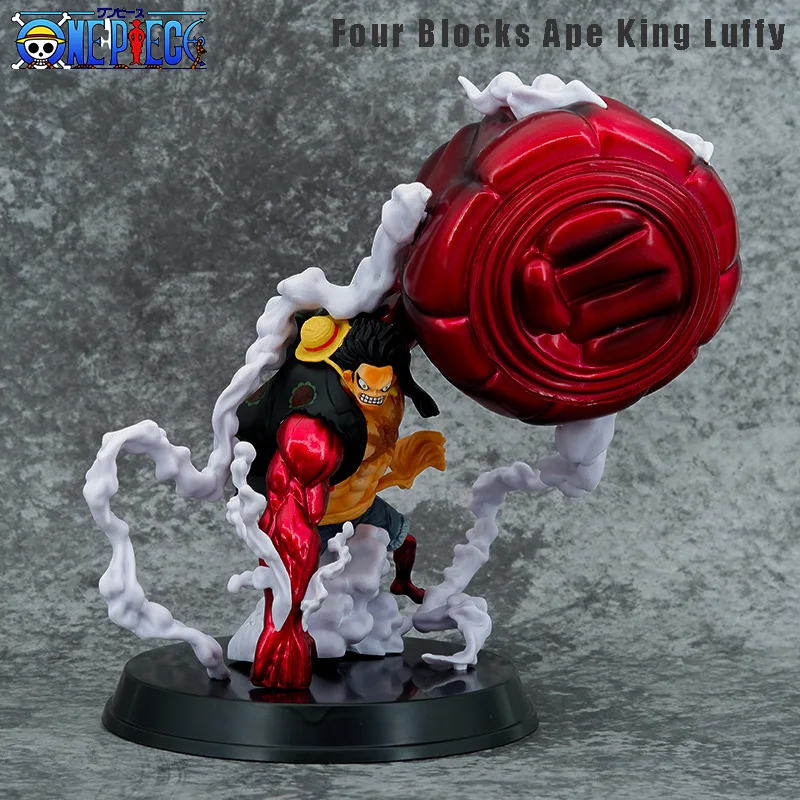 

One Piece Anime Wano Country Super Large Fourth Gear Luffy Great Ape King Gun Big Fist Luffy Action Figure GK Model Kid Gift Toy