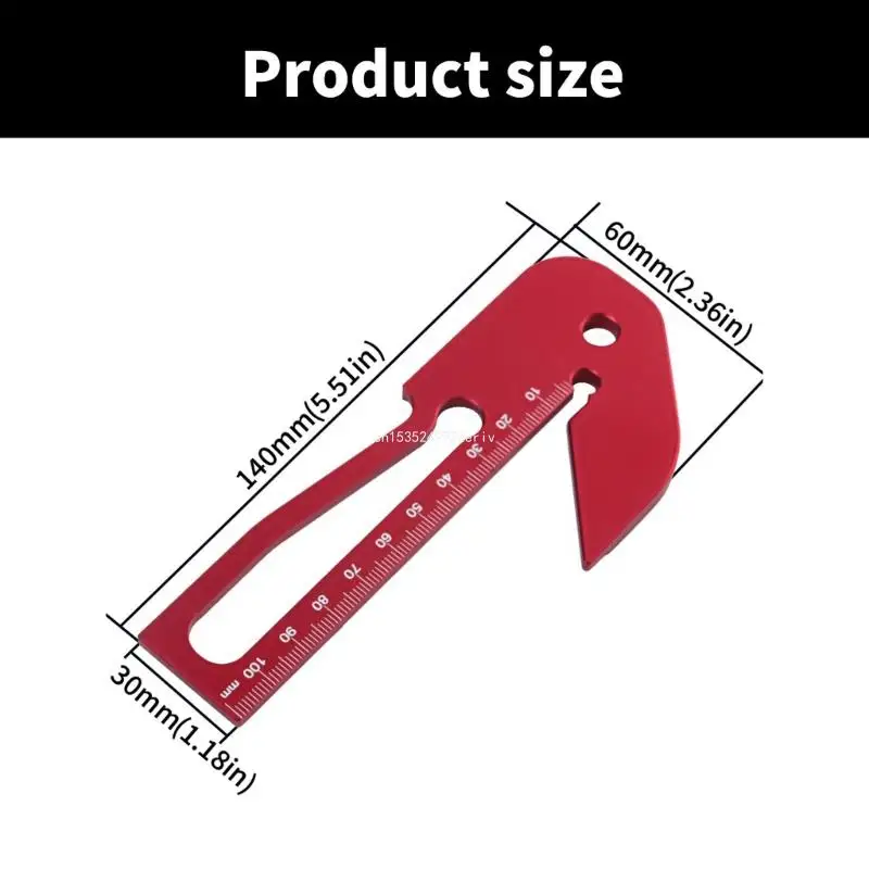 Центроискатель разметчик квадратный центральный 45 90-градусный линейный датчик
